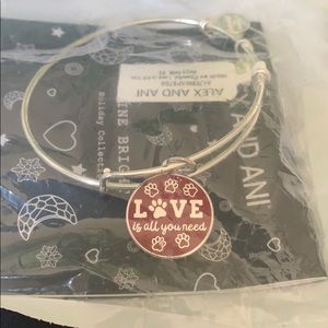 NWT Alex And Ani LOVE Is All You Need Bangle